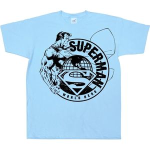 Superman World Hero Sketch Skyblue-S