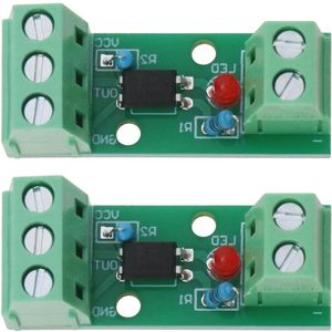 2 Stks Optische Isolator Module Spanning naar Huidige Converter Module Input 12 V 80 KHz 1 Kanaals PC817 EL817 PLC Processors