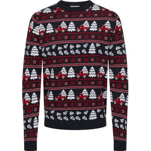 Only & Sons Trui Onsxmas Reg 5 Jaq Crew Knit 22031174 Dark Navy Mannen Maat - S