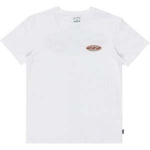 Billabong - CRAYON WAVE - T-shirt - Wit - Korte Mouwen - 100% Katoen