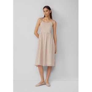 QS - Zomerjurk - Ecru/Mauve - V-hals - Mouwloos