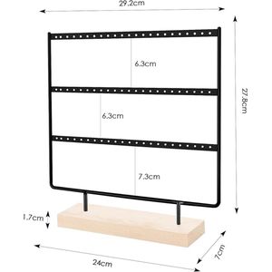 oorbelhouder / Earring holder stand, earring organizer display stand for hanging earrings