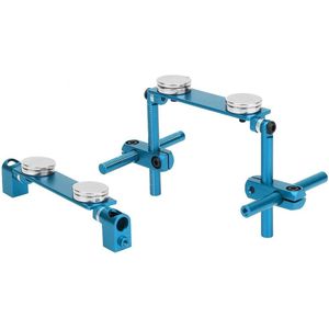 RC Car Body Mount Kit Aluminium Magnetische Stealth Onzichtbare Body Shell Mount Kit - HSP 1/10 RC Racing Car Sky Blue .