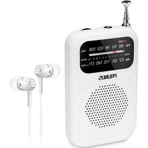 Kleine Draagbare FM AM Radio - Uitstekende Ontvangst - 1 stuk - Zwart