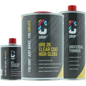 CROP 2K Blanke Lak - ACTIESET 2,5 liter