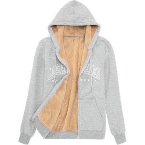 Hoodie Jas Dames Winterjas Warm Dik Vest Met Capuchon Oversized Zip Up