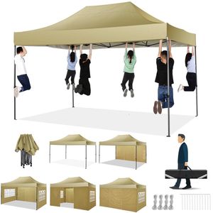 Partytent – Canopy Tent – Buitentent – Tuinentent – Afdek Tent – 3x4,5 Meter – Water- En Zonbestendig