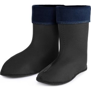 Ladeheid Sokken voor Regenlaarzen - Volwassenen - Fleecesokken - LA-LMG-Socks-Jessy - Marineblauw - 36