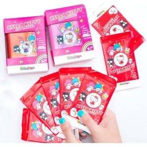 Hello Kitty fun box 44-delig - vriendschapskaarten - stickers & tatoeages - mini magazine