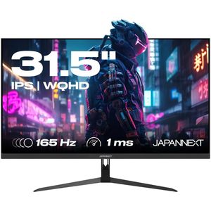 JAPANNEXT Gaming Monitor 31.5"" IPS 2K WQHD (2560x1440) 165hz 1ms | JN-IPS3150WQHDR165