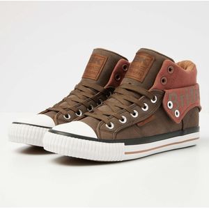 ROCO Heren sneakers hoog - Donker bruin - maat 42