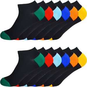 Enkelsokken Unisex - 12-pack - Maat 35-40 | Multi-pack korte sokken
