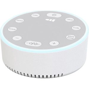 Gsedaox-White Noise Machine -Witte ruis - Slaaphulp -Volwassenen en Baby -6 Rustgevende Geluiden-USB-wit