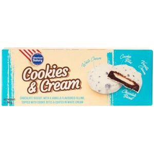 4x American Bakery Cookies & Cream 96g