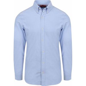 Suitable Overhemd Oxford Strepen Lichtblauw - Maat XXL - Heren - Casual Shirt