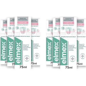 Elmex Tandpasta - Sensitive Professional - Repair & Prevent - 8 x 75 ml - Gum Care