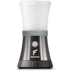 Favour LED camping lamp oplaadbaar L0717, 200 lumen, IPX7 waterdicht, drijvend, schokbestendig, draagbaar, geïntegreerde oplaadbare batterij