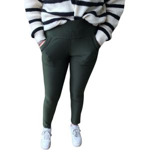 Yu&me legging/broek groen maat L/XL
