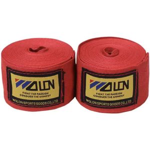 CHPN - Bandage - Boks wraps - 2,5M - Rood - 2 rollen - Katoen - Boksen - Straps - Boksbandages