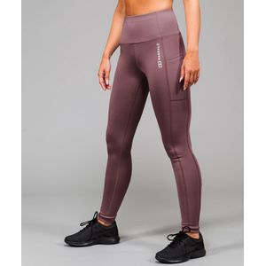 Marrald High Waist Pocket Sportlegging | Mauve Oud Roze - XS dames yoga fitness