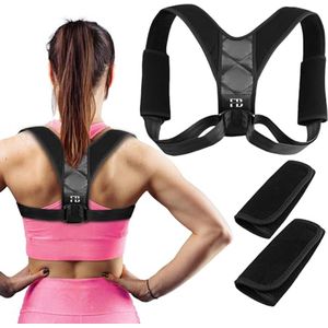 Verstelbare houdingscorrector voor rugsteun en pijnverlichting – ideaal voor dames en heren