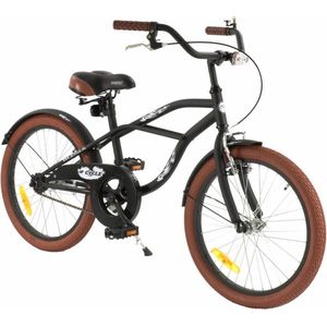 2Cycle Cruiser - Mat-Zwart - Jongensfiets 6 tot 8 jaar