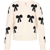 MYMO Gebreid vest  zwart / offwhite