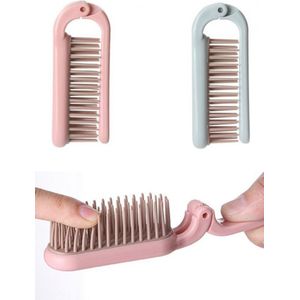 Opvouwbare Haarborstel - Mini Massage Kam voor Draagbare Antistatische Verzorging - Opvouwbare reiskam - Draagbare haarborstel - Opvouwbare minikam met antistatische functie - Mannen en Kinderen - 2 Stuks