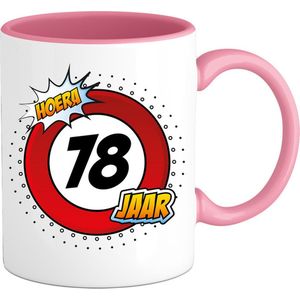 78 Jaar Verkeersbord Mok met teksts-sGrappig Verjaardag Beker Cadeaus-sBedrukte Koffie en Thee Mokkens-sZwarts-s330 ML