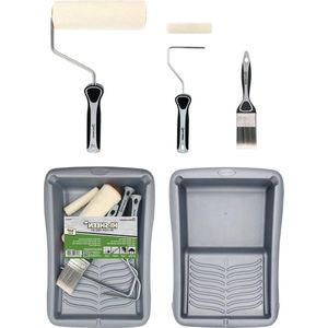 Verfrollen en trays sets - velours rolsets voor glad oppervlak schilderen met korte stapel - 175 cm