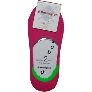 2 paar invisible sneaker sokken van Burlington maat 37/38 kleur gloss