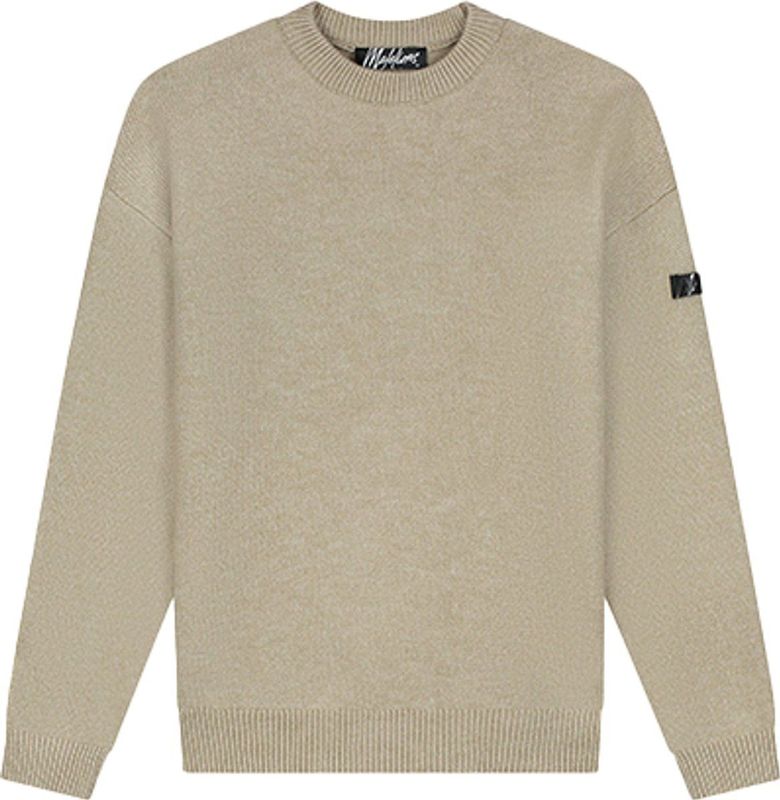 Malelions - Oversized Knitted Sweater - Beige - Gebreide Trui