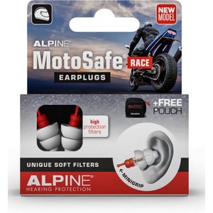 Alpine Oordopjes Motosafe Race - 2 x 1 set - Voordeelverpakking