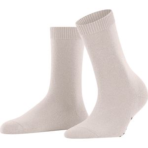 FALKE Cosy Wool zonder motief zacht dik winter warm ondoorzichtig halfhoog comfortabel  Merinowol Kasjmier Roze Dames sokken - Maat 35-38