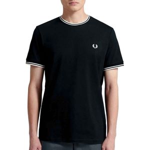 Fred Perry Twin Tipped  T-shirt - Mannen - grijs/zwart