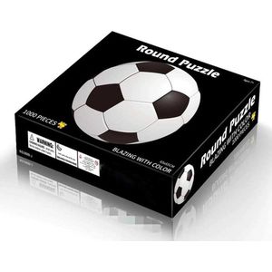 Pinshidai - Round flat puzzel 1000 stukjes - Soccerball - Ronde legpuzzel Voetbal