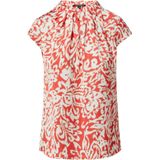 comma - Blouse - Gedessineerd - Korte Mouwen