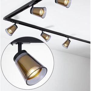 LumenXL - Railsysteem verlichting Jula - 3 meter - Goud - 7 spots