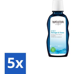 WELEDA - Reiniger & Toner 2‑in‑1 - 100 ml - Bulkverpakking - 5 stuks