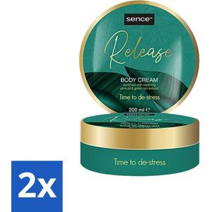 2 x Sence - Release - Bodycrème - Wellness - 200 ml - Bodycrème - Ontspanning - Hydratatie - Eucalyptus - Bergamot