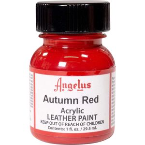 Angelus Leather Acrylic Paint - textielverf voor leren stoffen - acrylbasis - Autumn Red - 29,5ml