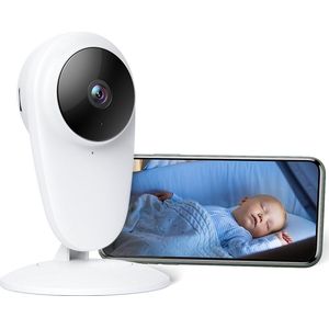 Babyfoon met Camera - Baby Monitor met Brede Kijkhoek - Babyfoon met Camera en App - 120°