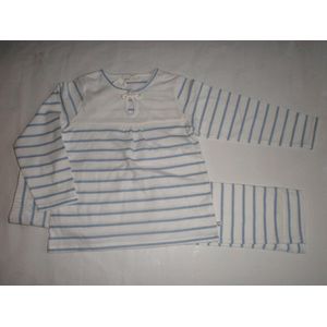 Noukie's - Pyjama - Katoen - Meisje - Streep blauw -  6 jaar 116