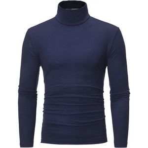 Thermo-onderhemd voor heren, lange mouwen, coltrui, zacht en ademend