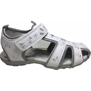 Lumberjack velcro vlinders gesloten sandalen M0167 wit silver mt 30