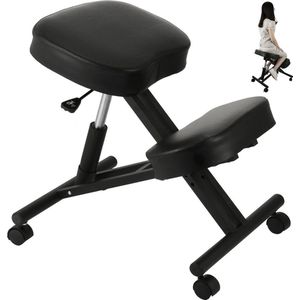 OxyFlowzy® - Ergonomische Knie Kruk - Kniestoel - Werkstoel - Knielen Stoel - Werkkruk - Postuur Corrector - Ergonomische Bureaustoel - Bureaustoel - Pu Leren Zitting - Tot 120kg