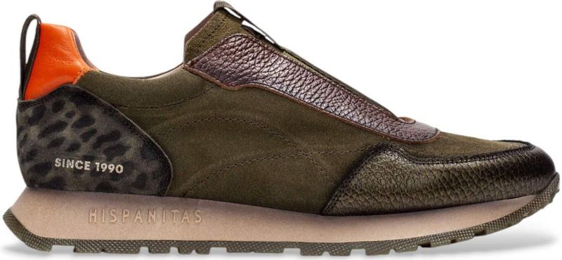 Hispanitas - CHI254311 - Leren Sneakers - Groen - Casual