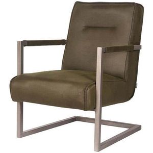 LABEL51 Jim Fauteuil - Groen - Microfiber