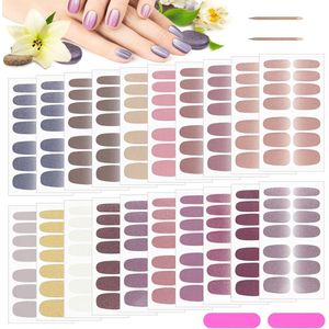 GUAPÀ® Nagelstickers & Nail wraps - Nail Art - Nagel Folie - Diverse kleuren Nail Wrap - 20 Vellen Nagelstickers