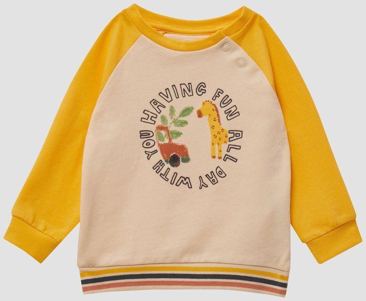 Sweatshirt - Zacht - Normale Pasvorm - Lange Mouwen - Drukknopen